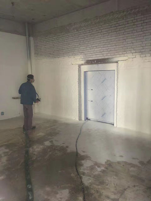 冷庫噴塗保溫聚氨酯發泡案例