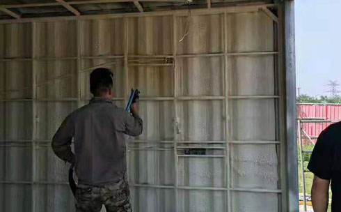 建築牆體聚氨酯澆注發泡案例