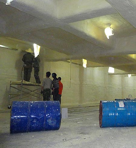 聚氨酯噴塗冷庫保溫施工