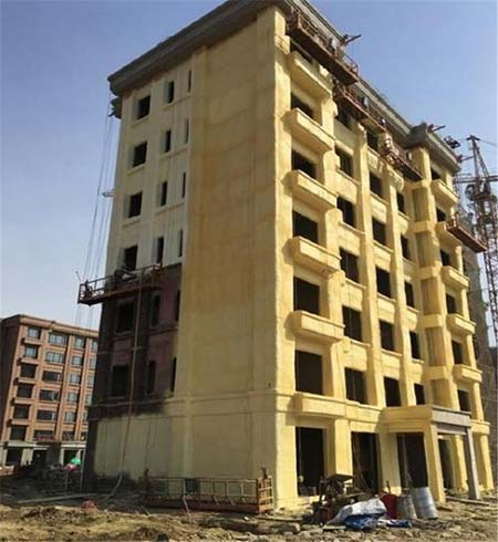 建築外牆保溫聚氨酯發泡案例
